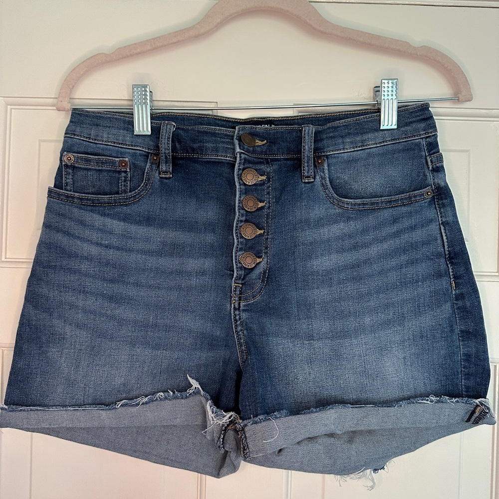 Calvin Klein Jeans Dark Blue Button-Fly Shorts